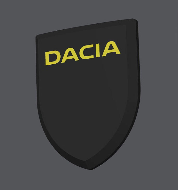 Set de sigle personalizate față - spate compatibile Dacia Logan