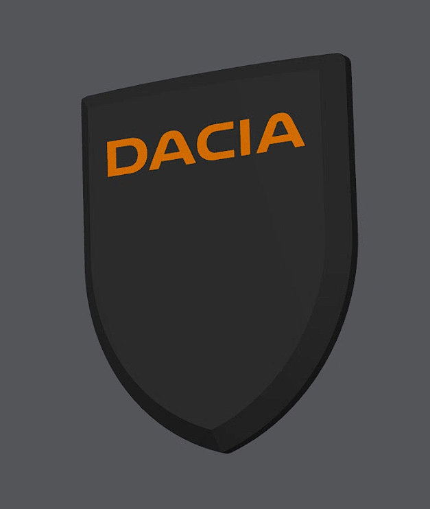 Set de sigle personalizate față - spate compatibile Dacia Logan