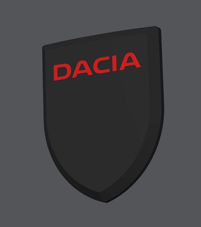 Set de sigle personalizate față - spate compatibile Dacia Logan