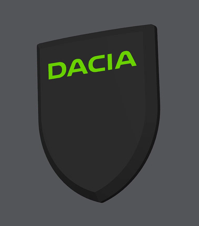 Set de sigle personalizate față - spate compatibile Dacia Logan