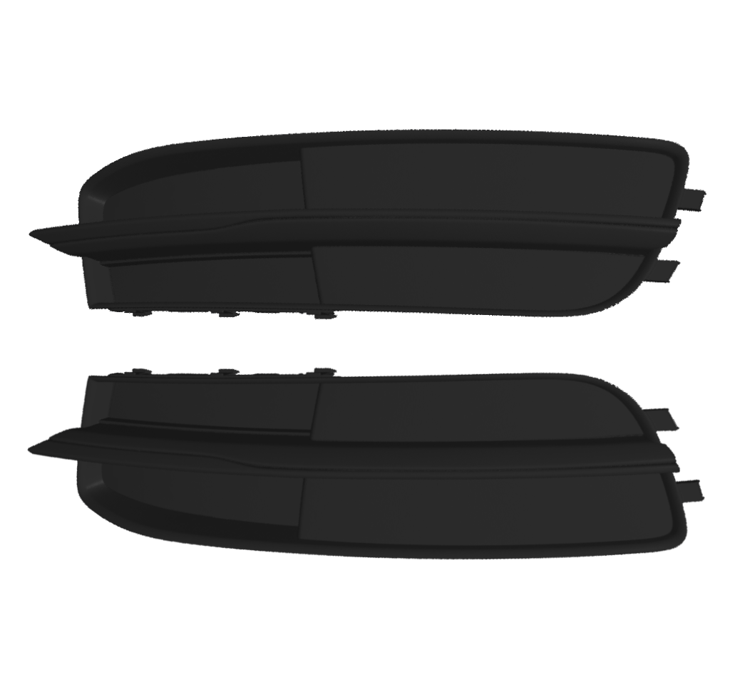 Grilă Bara Față Stânga / Dreapta Audi A6 C7 (4G) Black Edition - Cod OEM 4G0807682N9B9 / 4G0807681N9B9