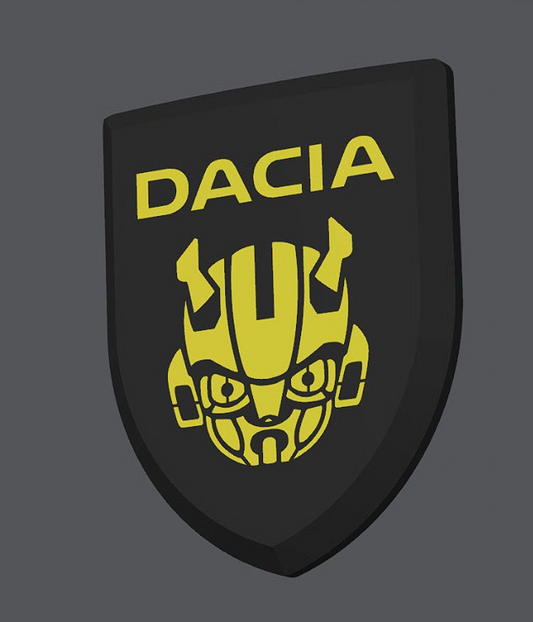 Set de sigle personalizate față - spate compatibile Dacia Logan BUMBLEBEE